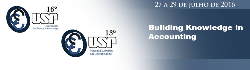 Anais do 16º International Conference in Accounting - 16º  2016